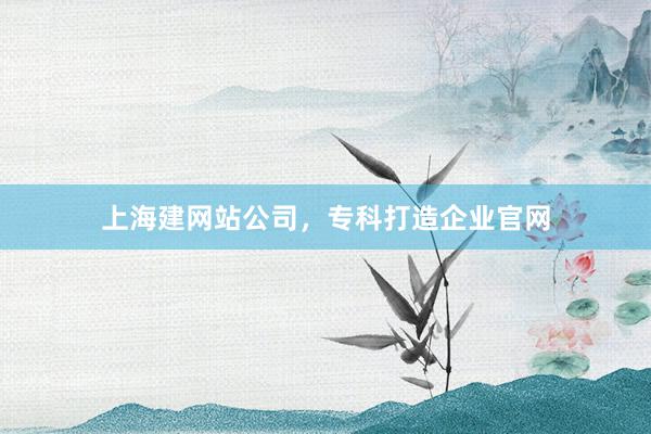 上海建网站公司，专科打造企业官网