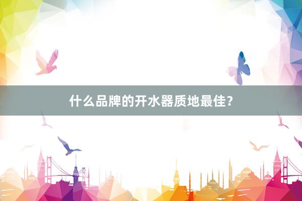 什么品牌的开水器质地最佳？